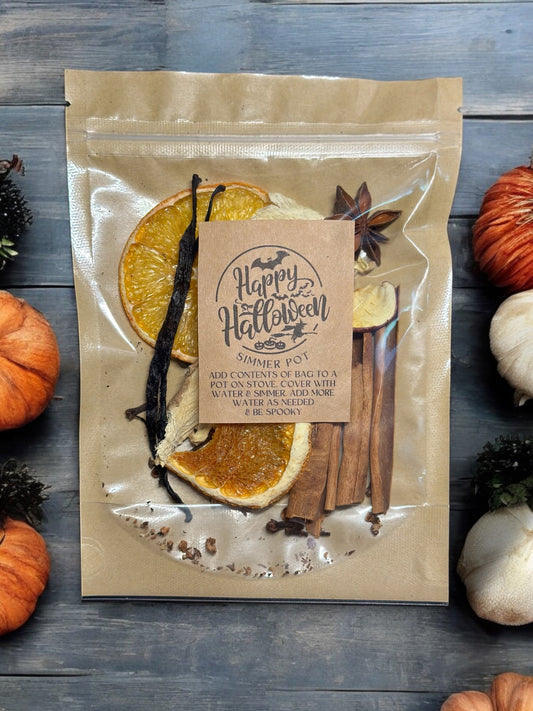 A bag of fall spices for simmering